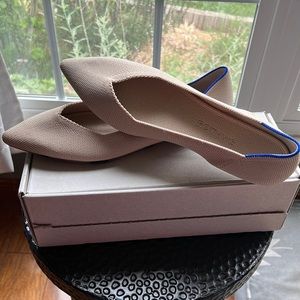 NEW Point Toe Rothy’s in Nude/Ecru